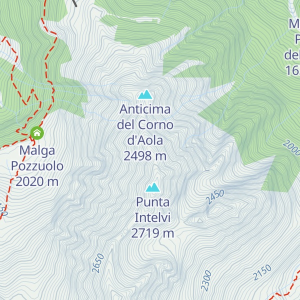 Map of Corno dell'Aola