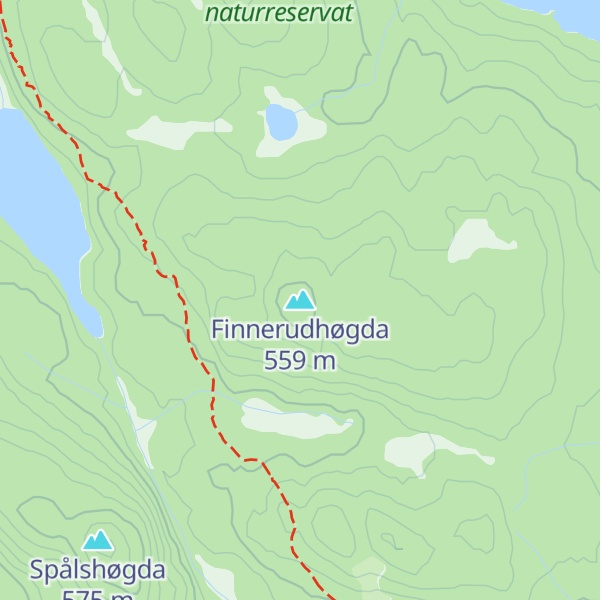Map of Finnerudhøgda