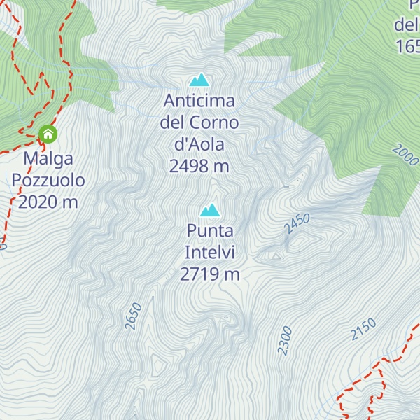Map of Punta Intelvi