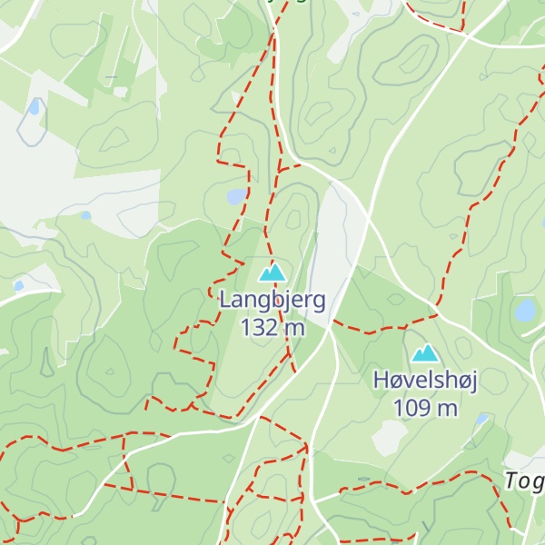 Map of Langbjerg