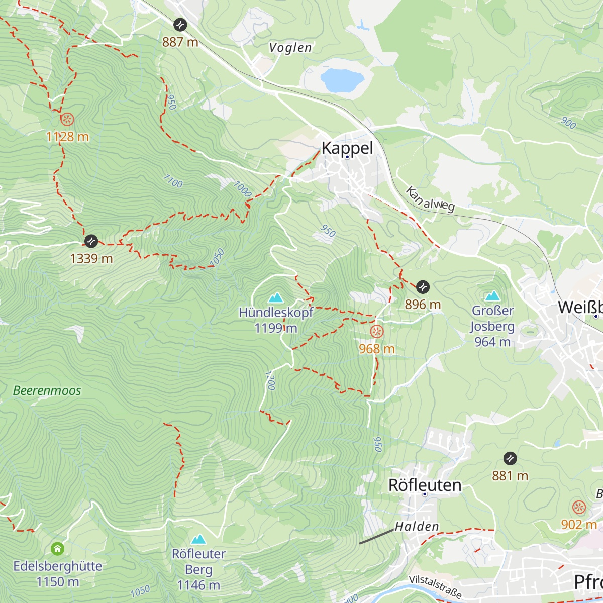 Hündleskopfhütte map