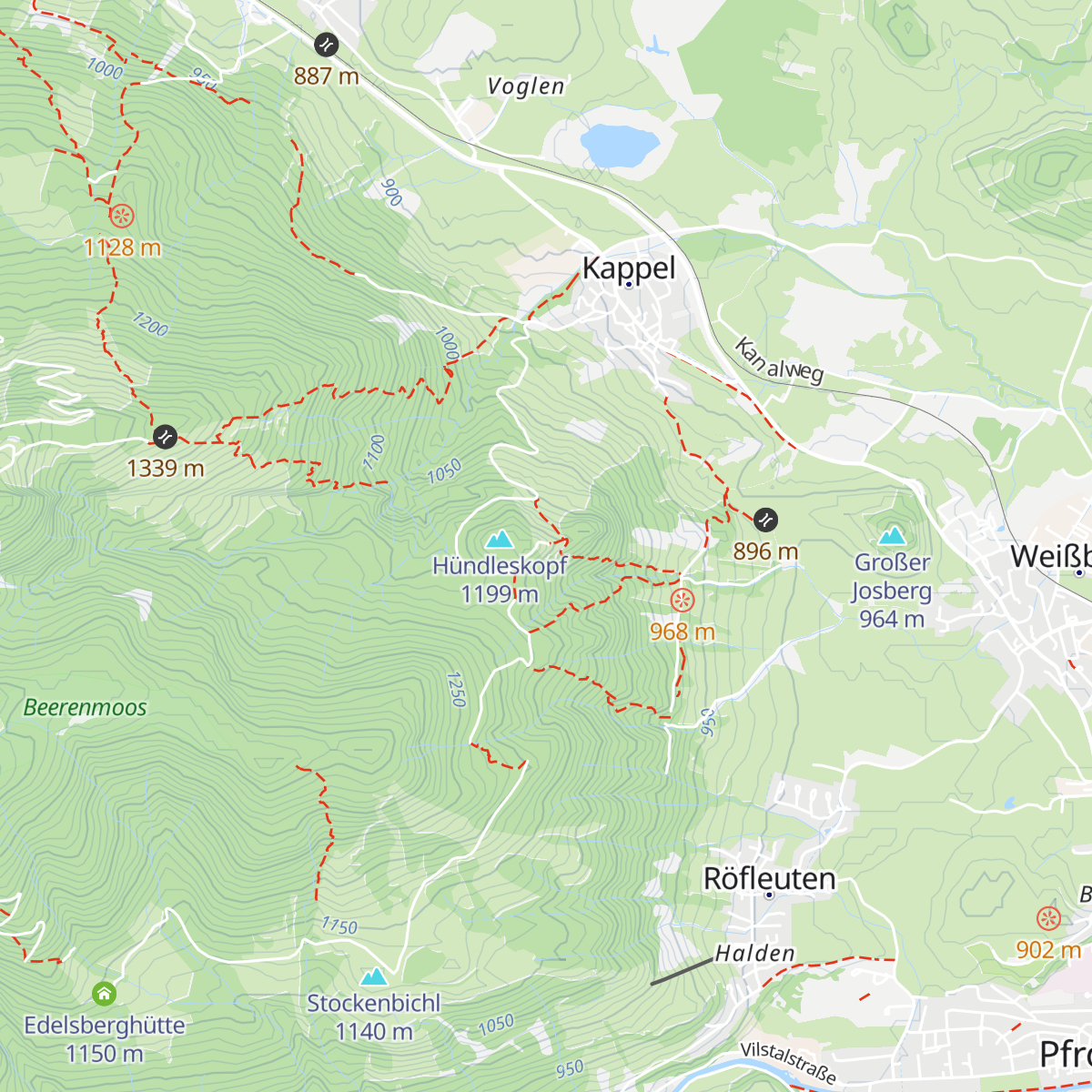 Hündleskopfhütte map