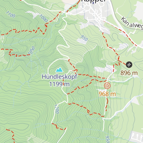 Map of Hündleskopfhütte