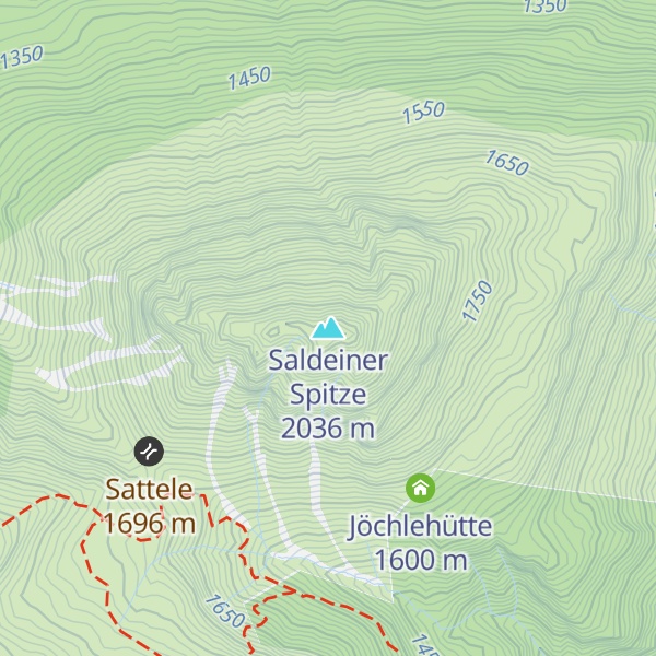Map of Saldeiner Spitze