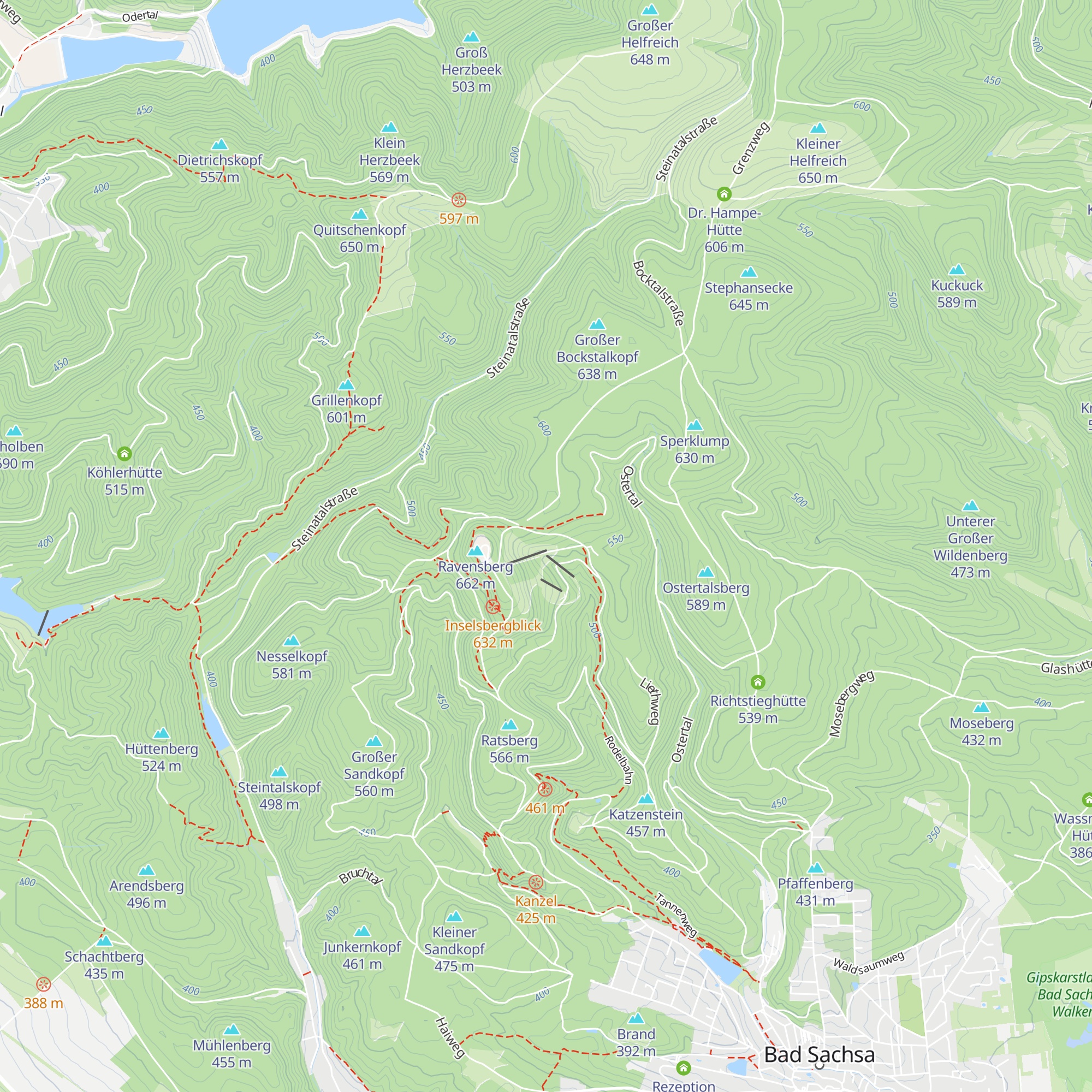 Ravensberg Alm map
