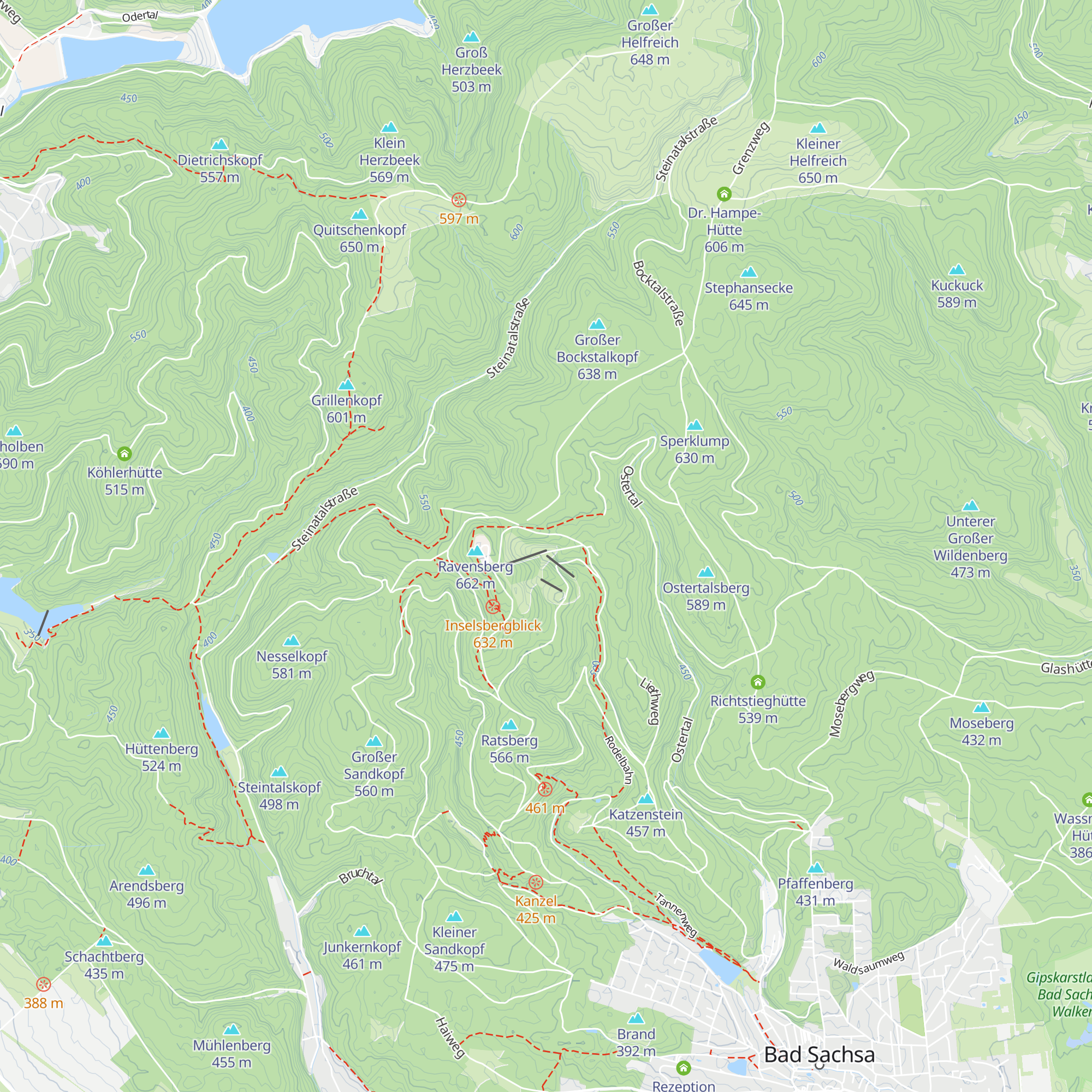 Ravensberg Alm map