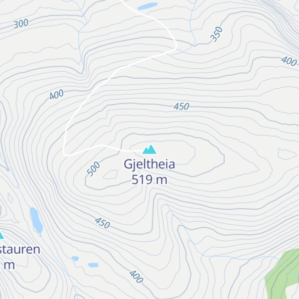 Map of Gjeltheia
