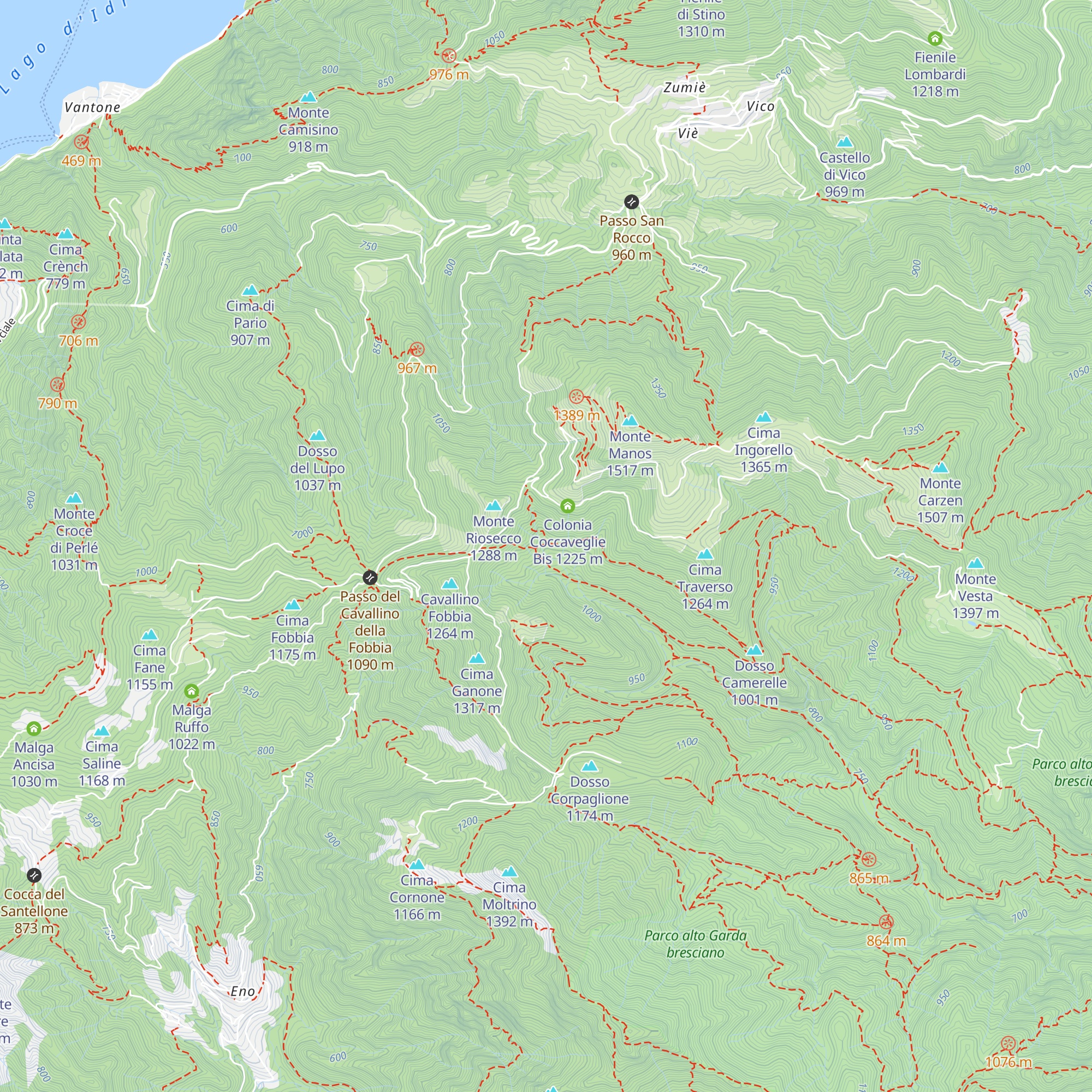 Malga Valdino map