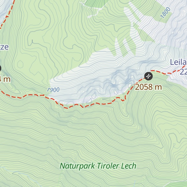 Map of Westlicher Krottenkopf