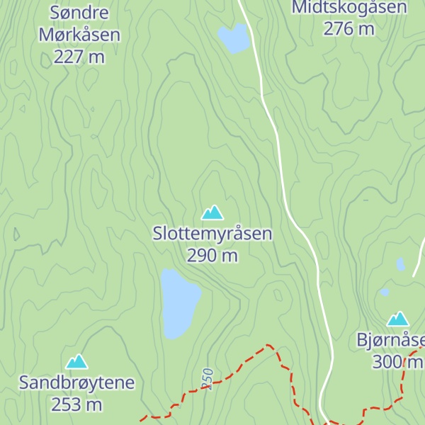 Map of Slottemyråsen