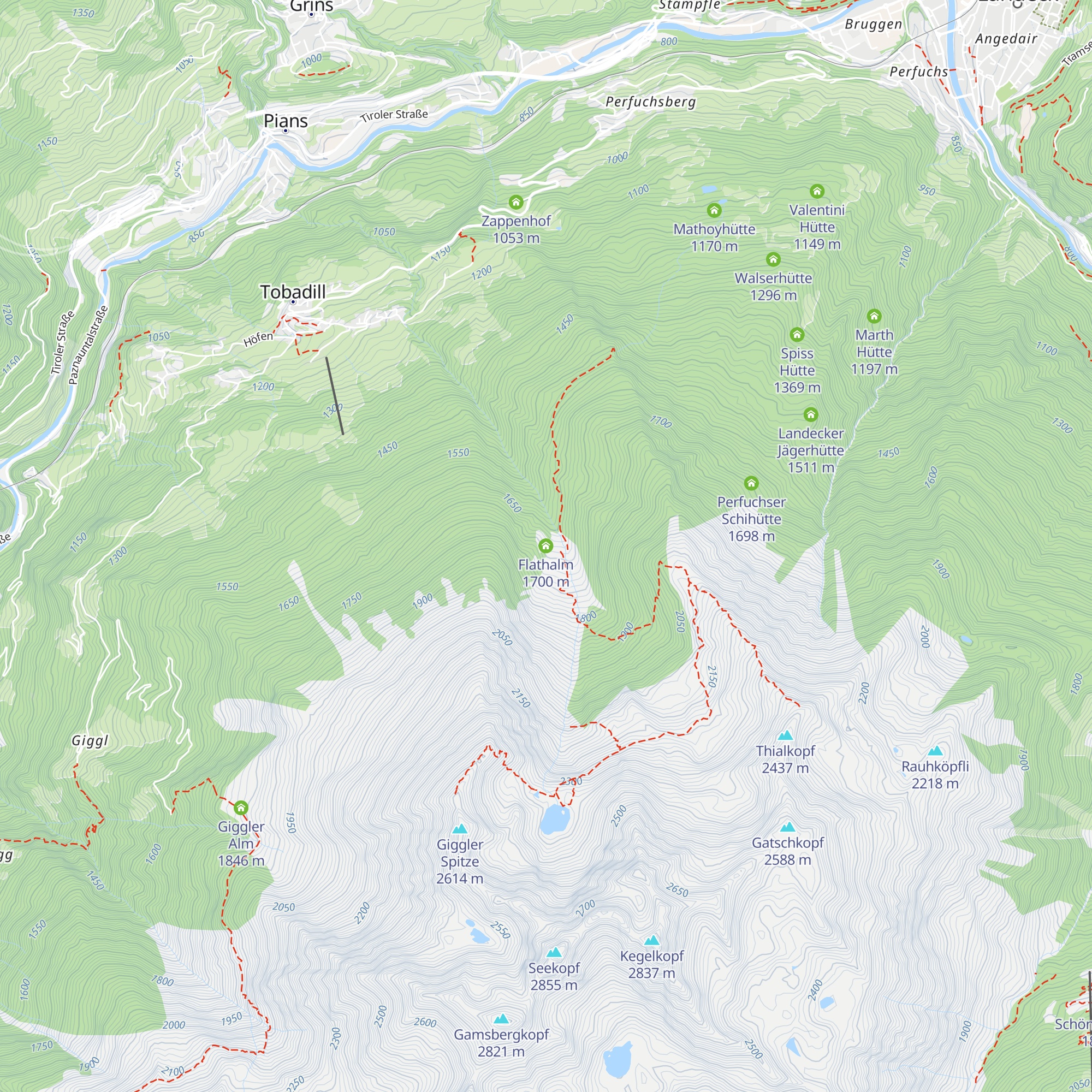 Flathalm map