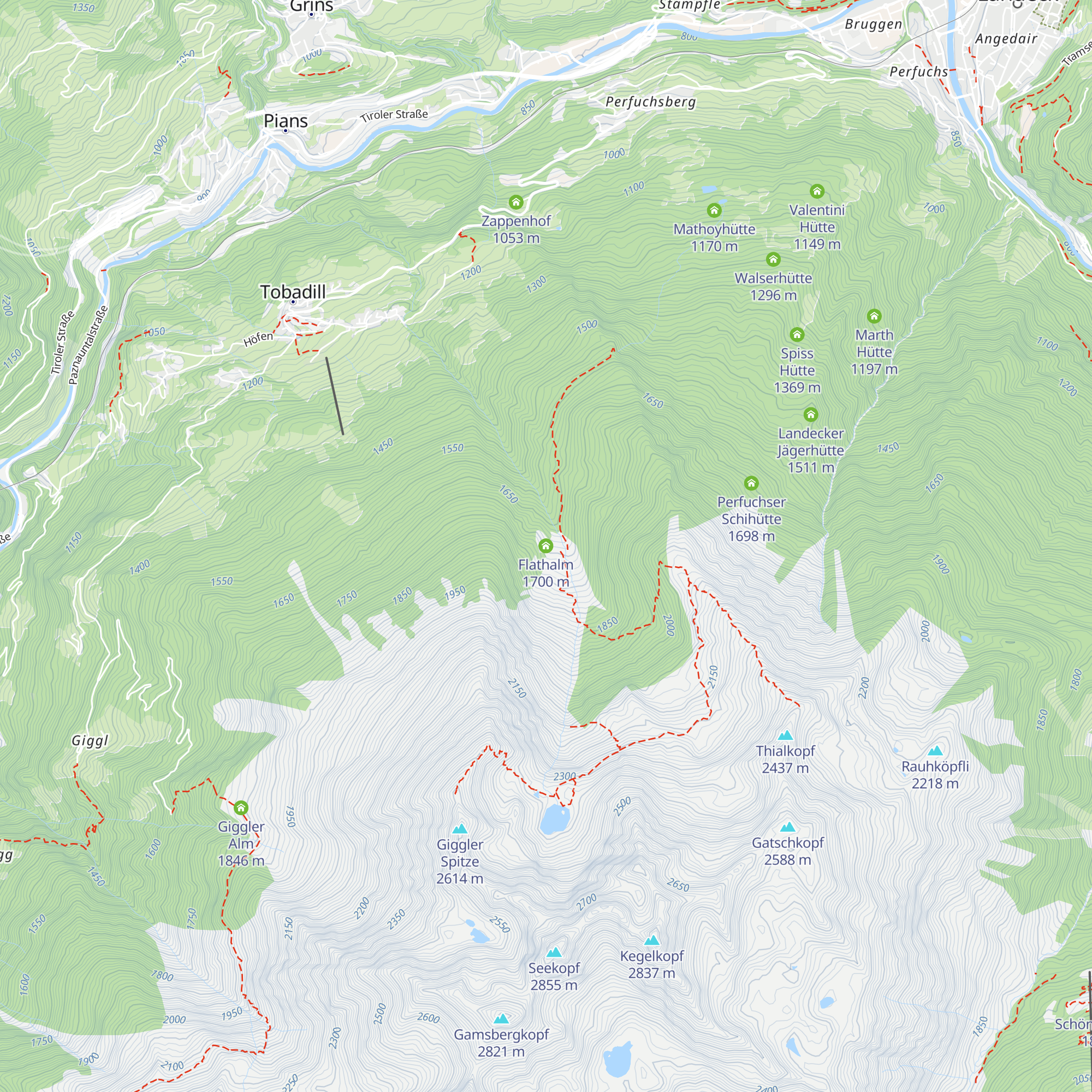 Flathalm map