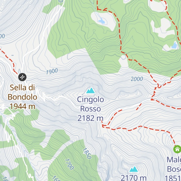 Map of Cingolo Rosso