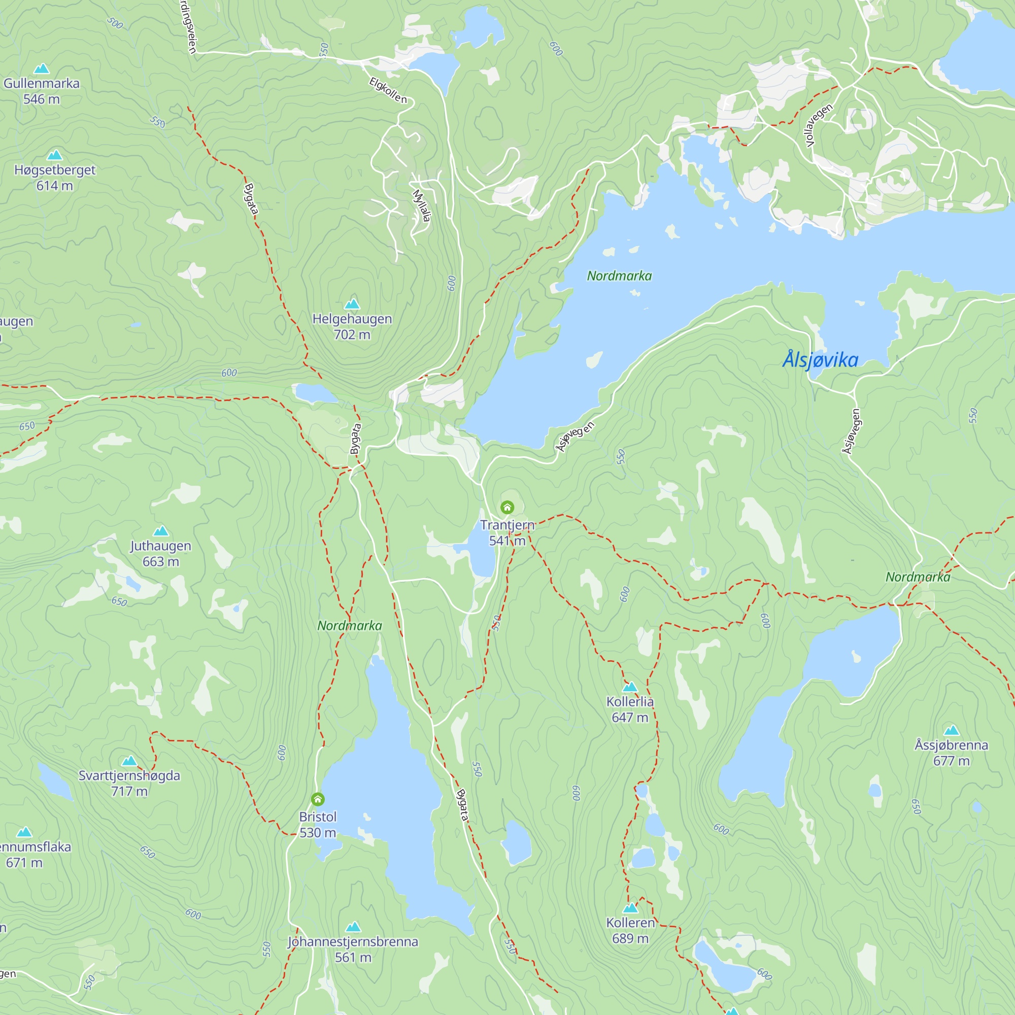 Trantjern map