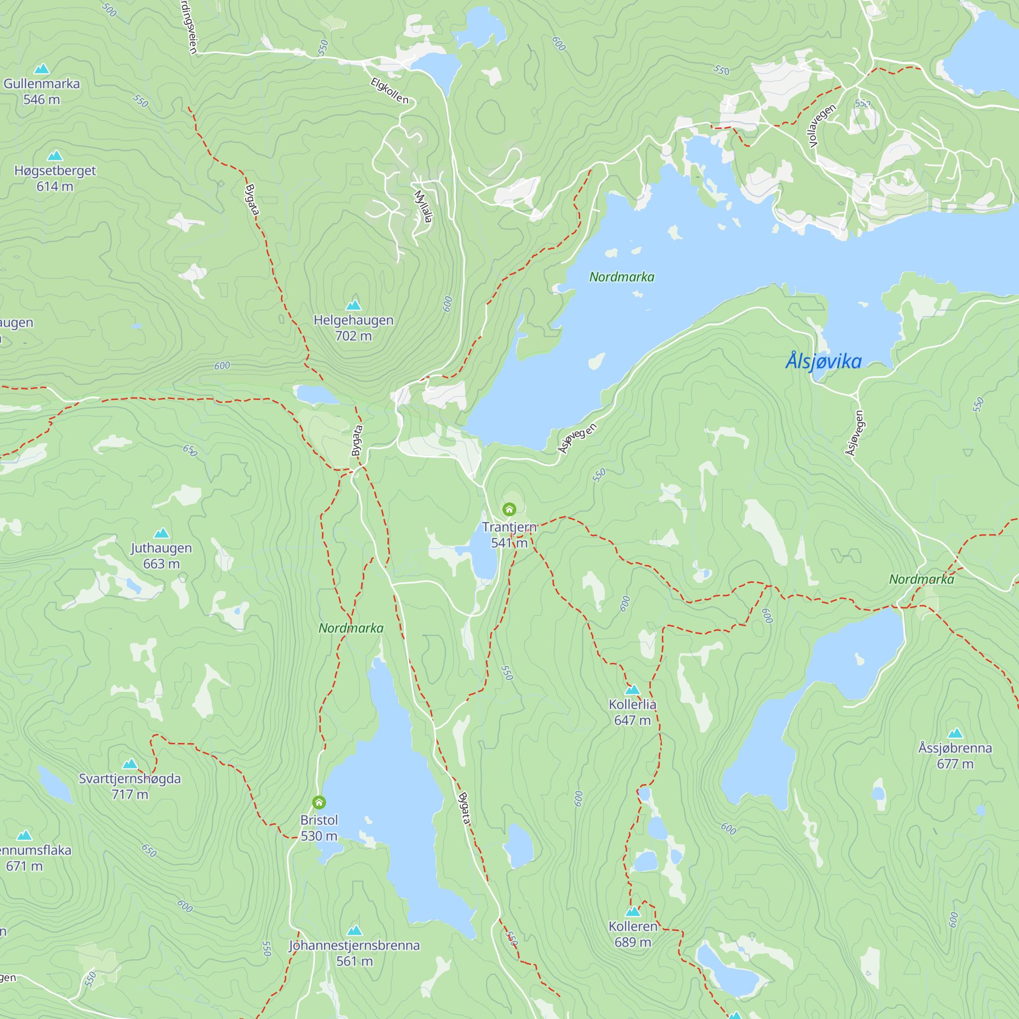 Trantjern map