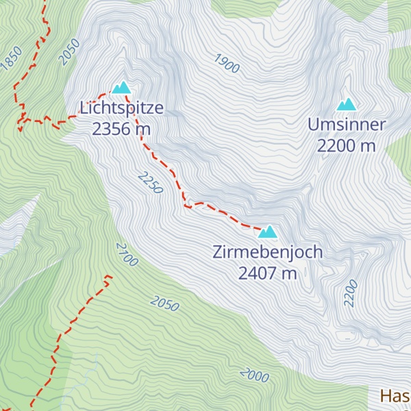 Map of Zirmspitze