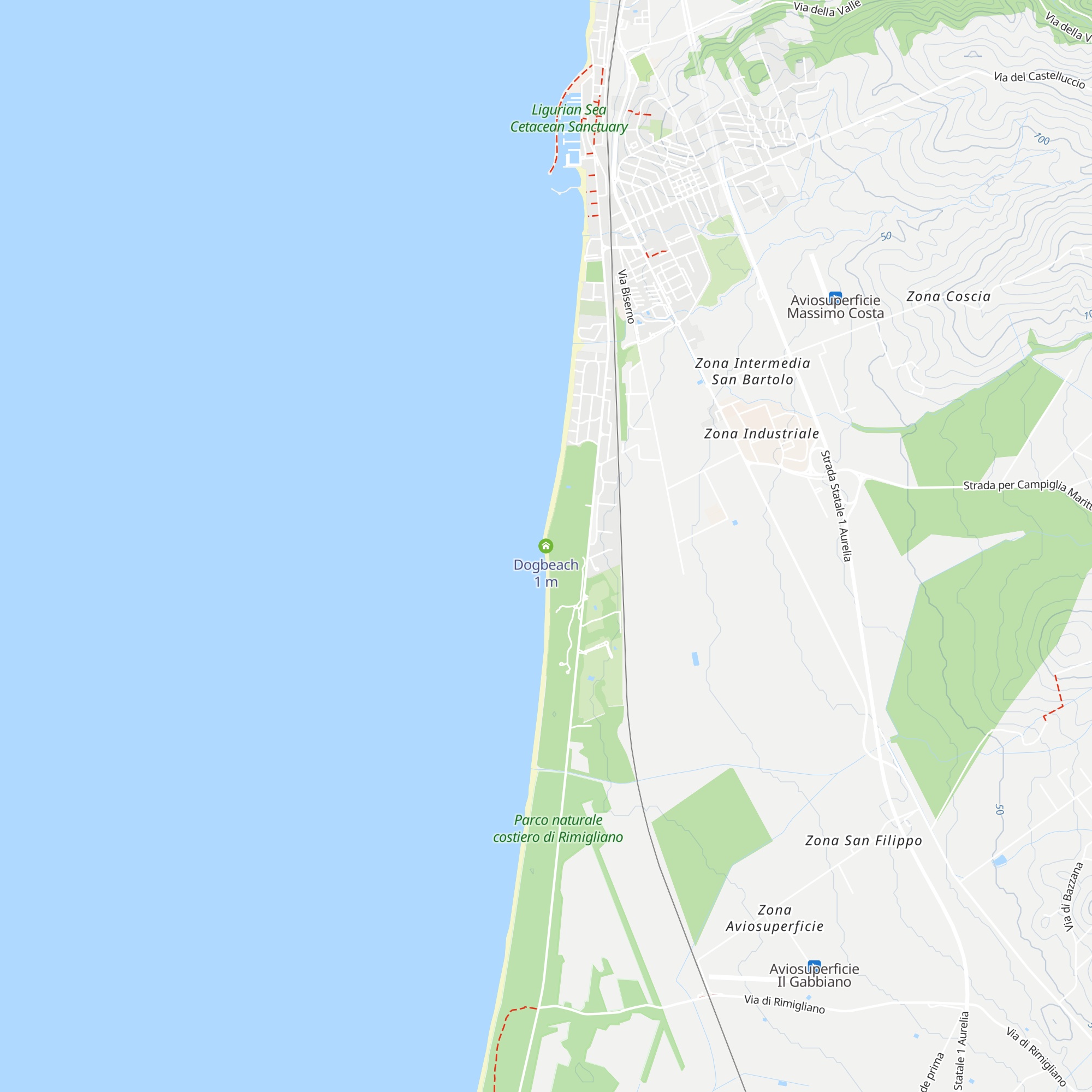 Dogbeach map
