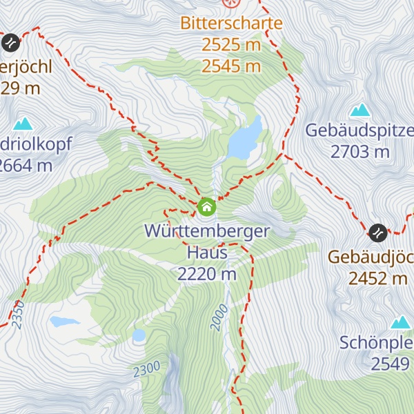 Map of Württemberger Haus