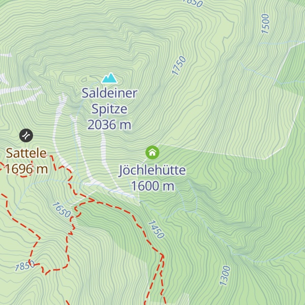 Map of Jöchlehütte