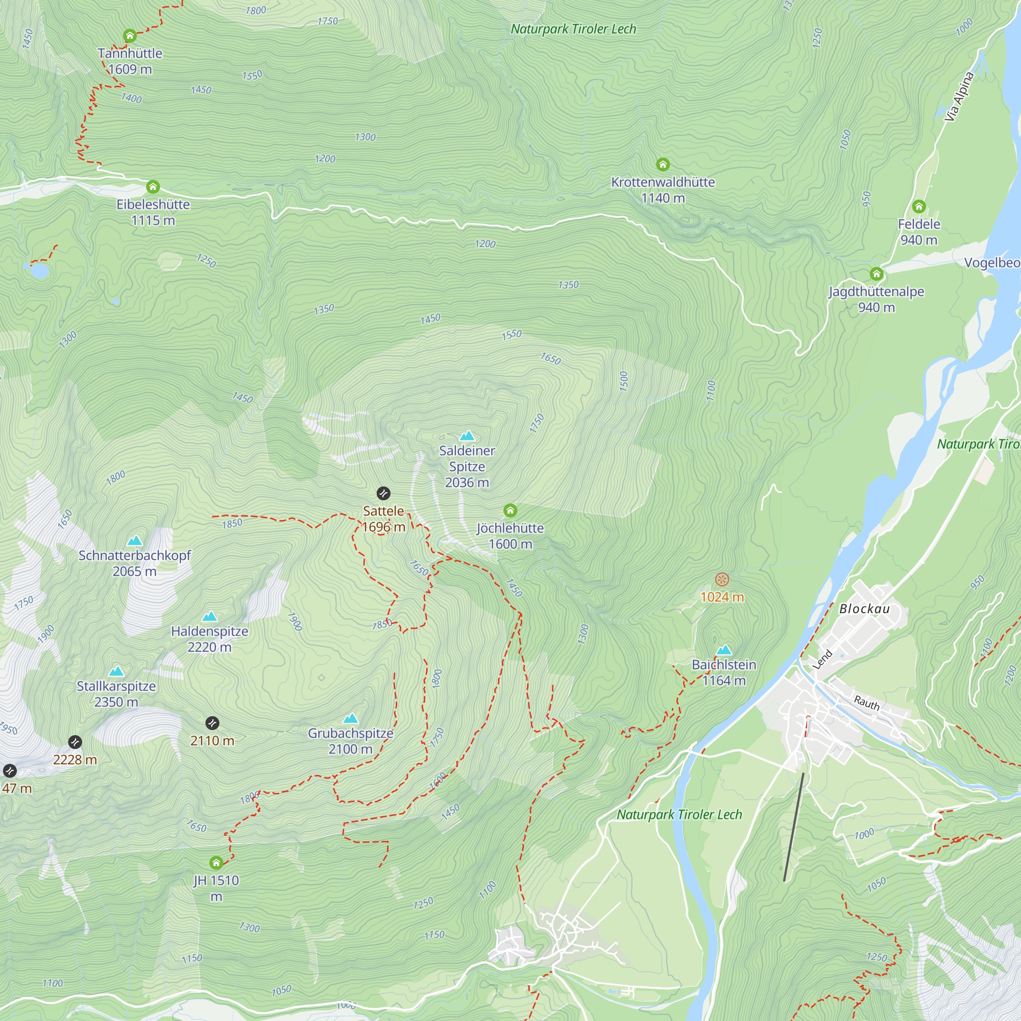 Jöchlehütte map