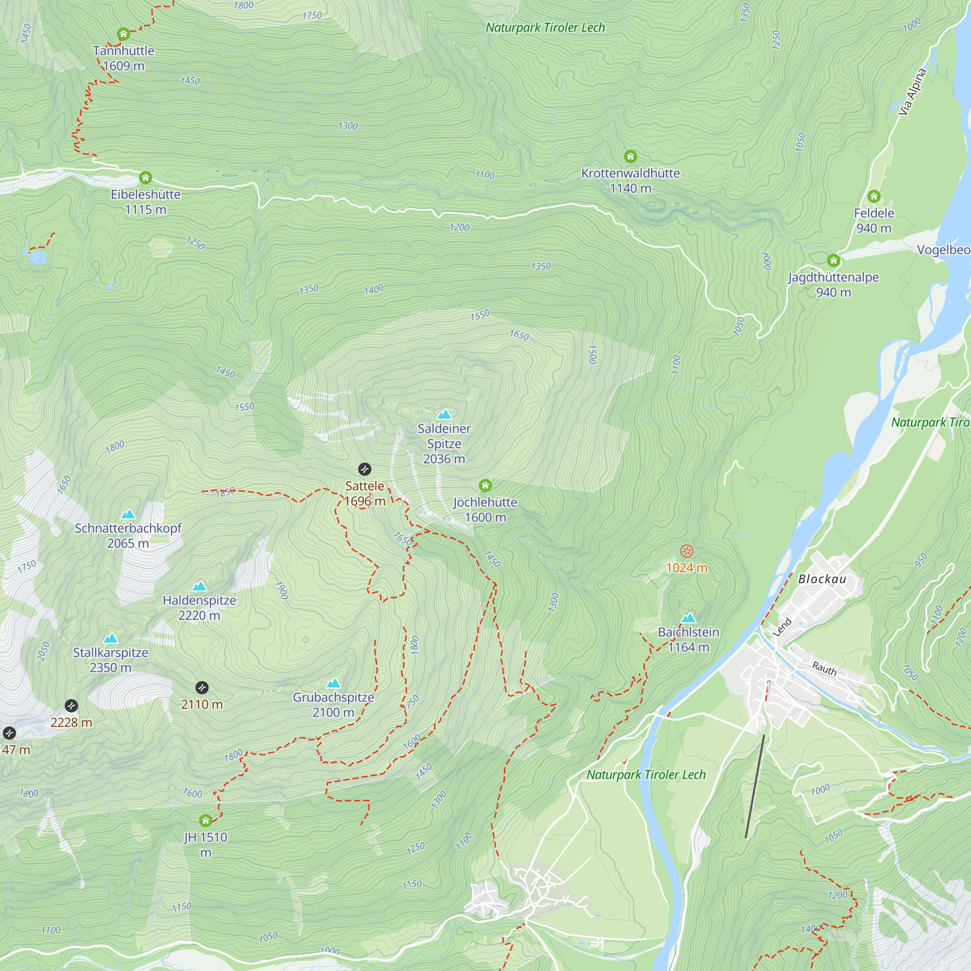 Jöchlehütte map