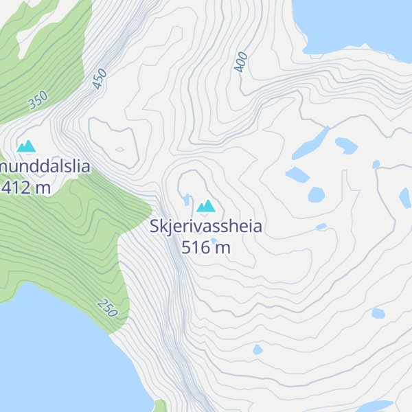 Map of Skjerivassheia