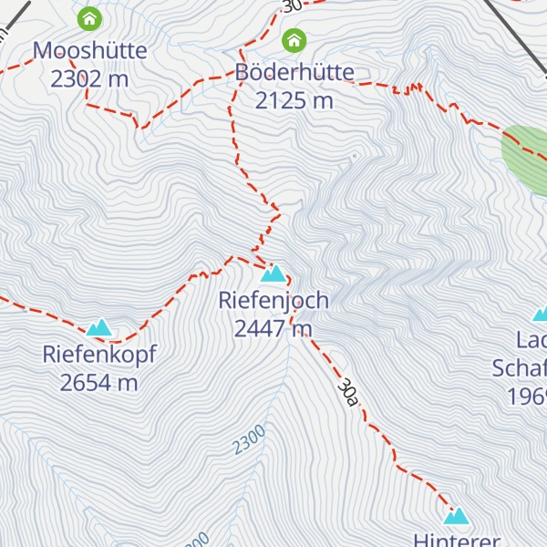 Map of Riefenjoch