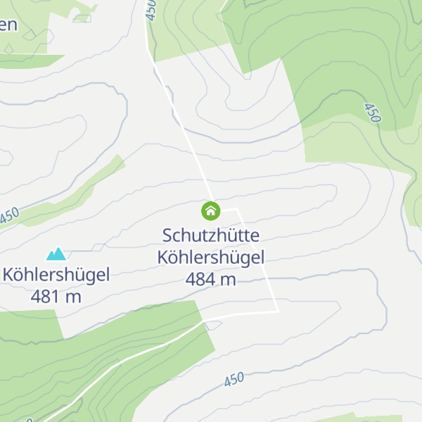 Map of Schutzhütte Köhlershügel