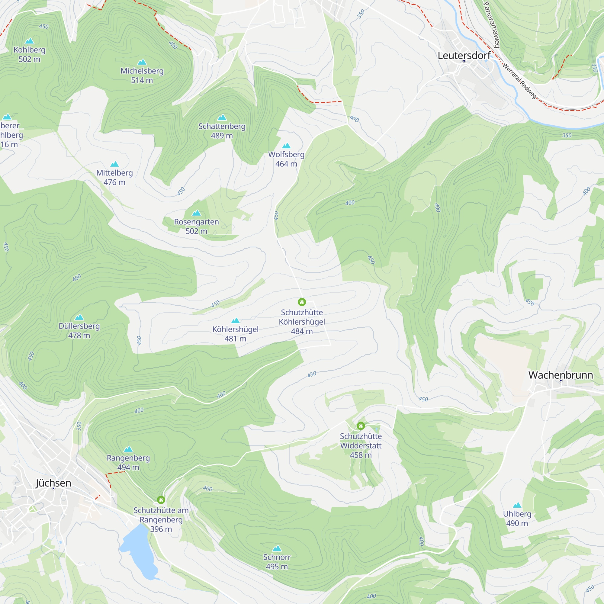 Schutzhütte Köhlershügel map