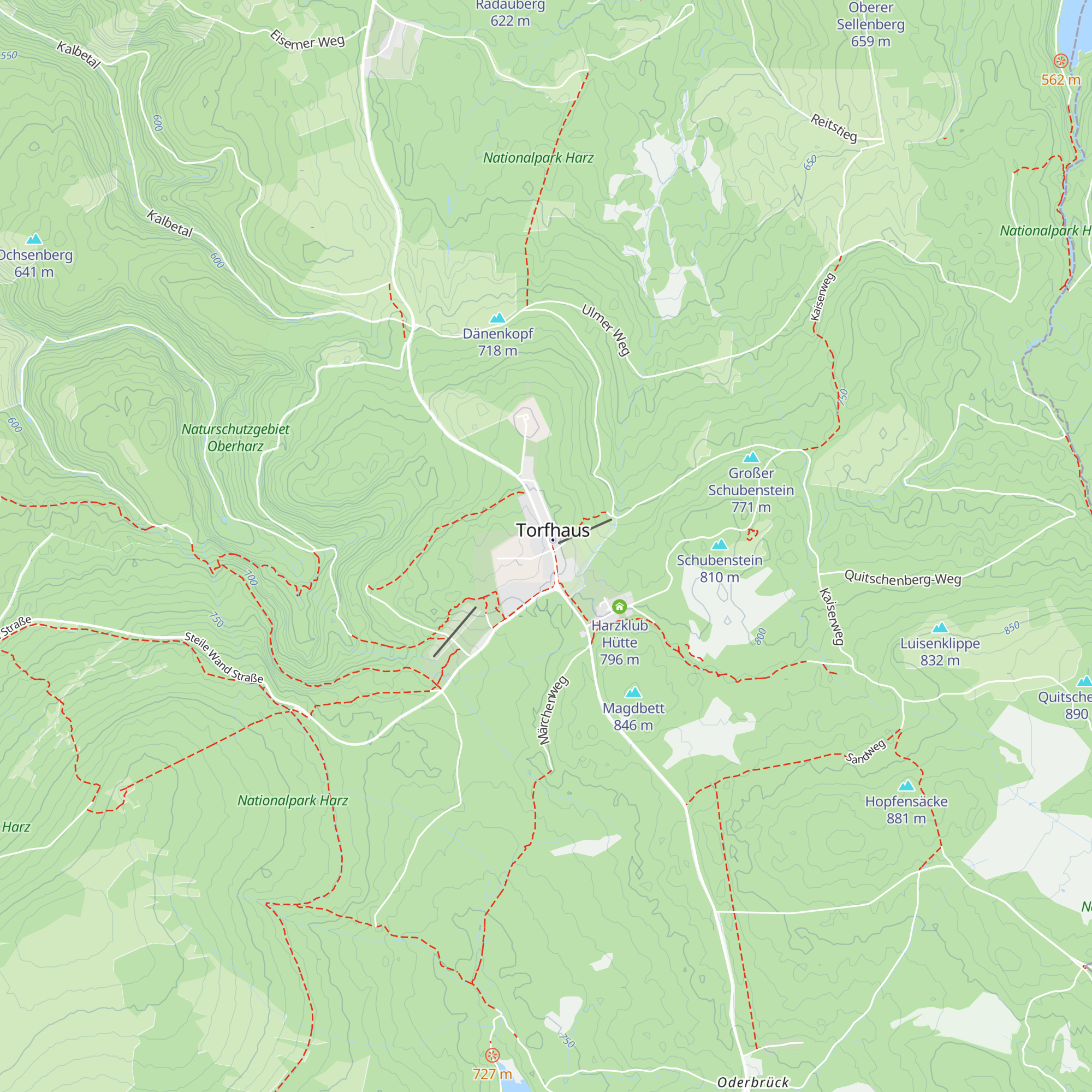 Harz Welcome Center map
