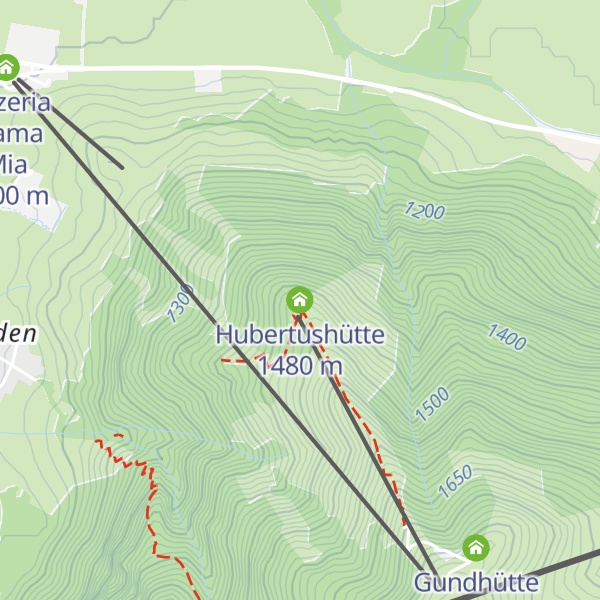 Map of Hubertushütte