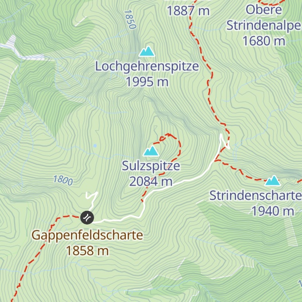 Map of Sulzspitze