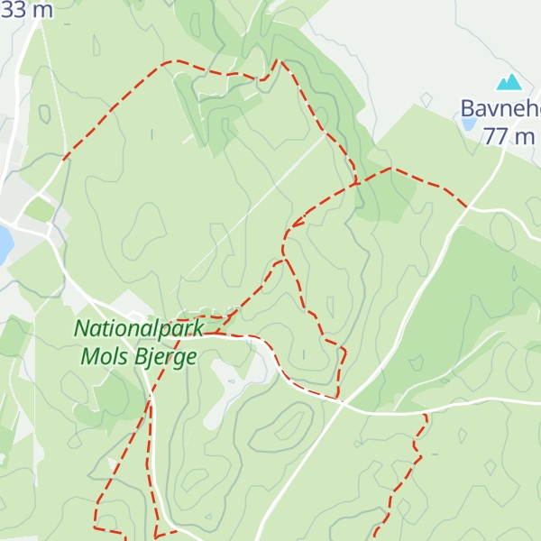 Map of Agri Bavnehøj