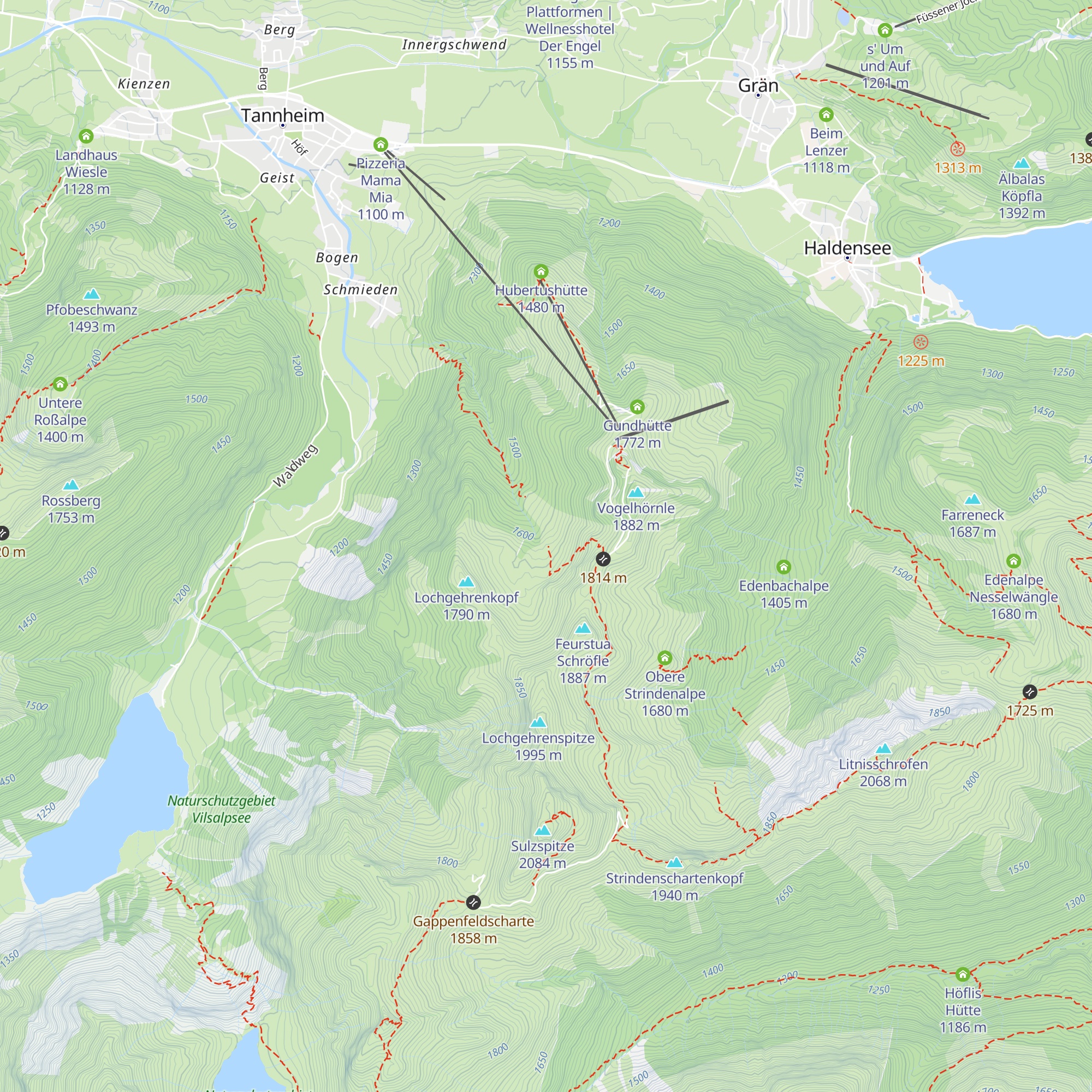 Usseralpe map