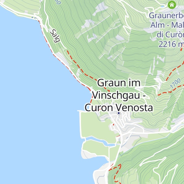 Map of Reschensee History