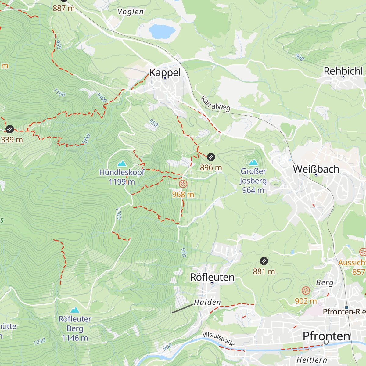 Heustadel map