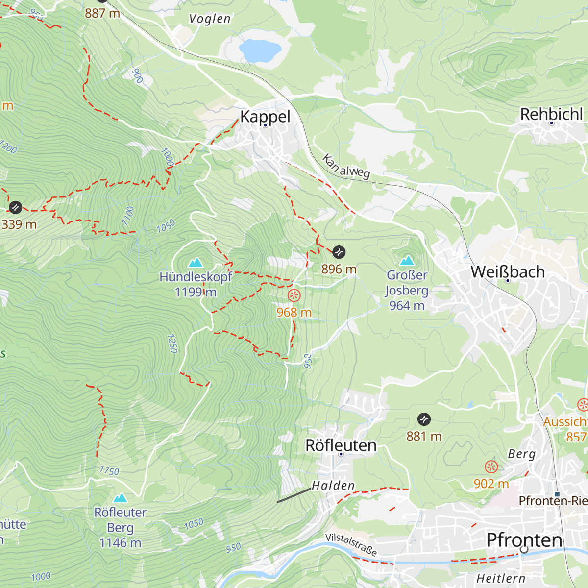 Heustadel map