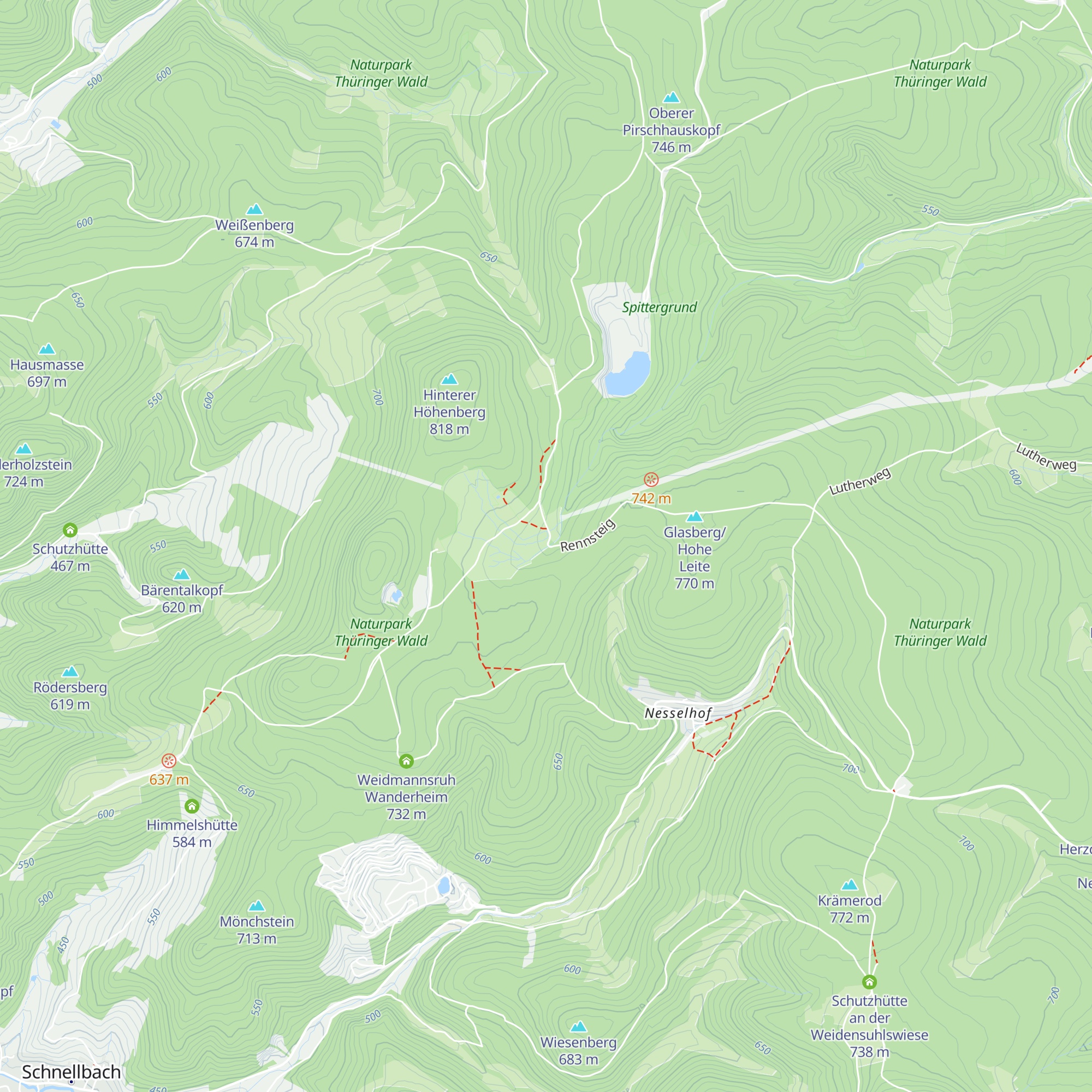 Neue Schmalkalder Hütte map