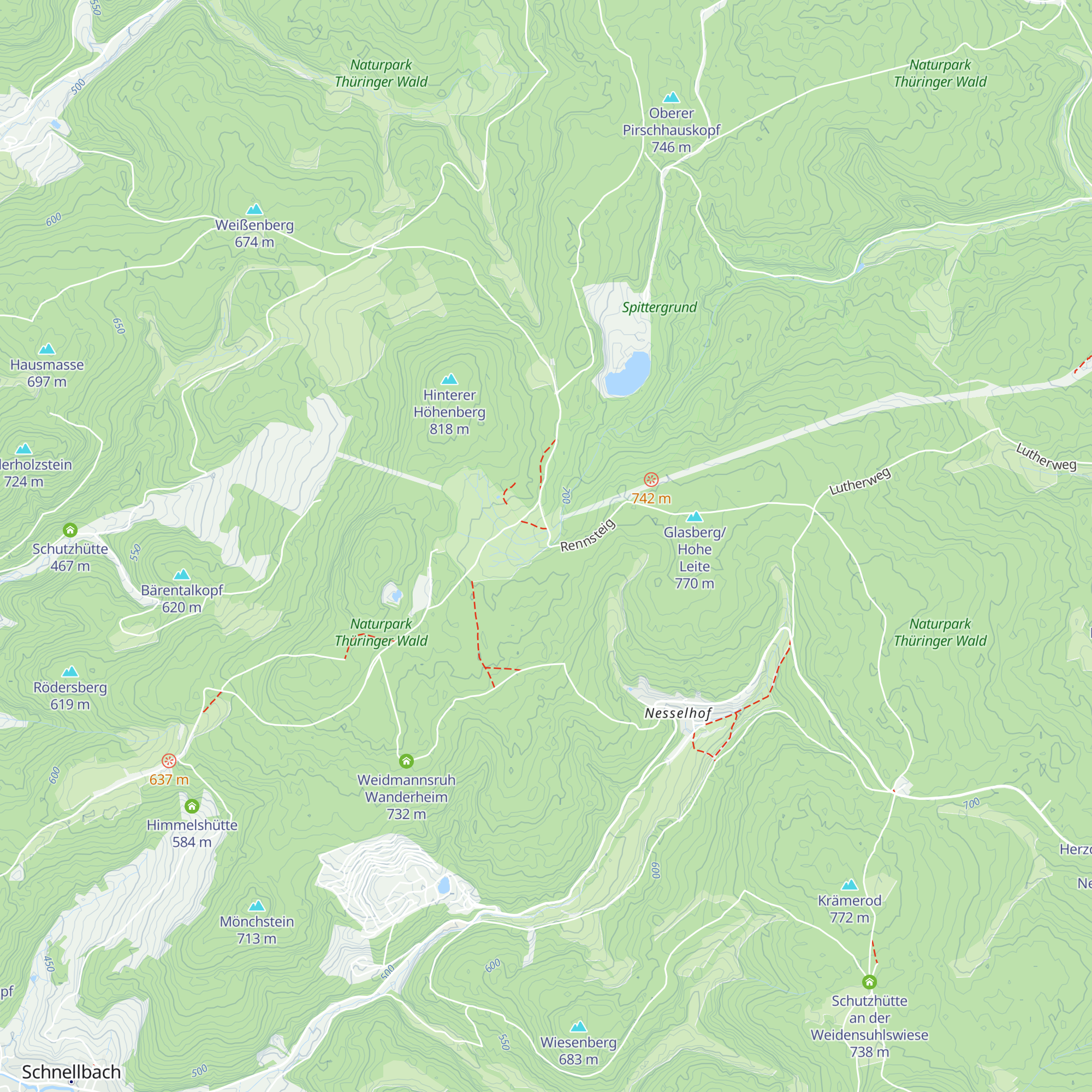 Neue Schmalkalder Hütte map