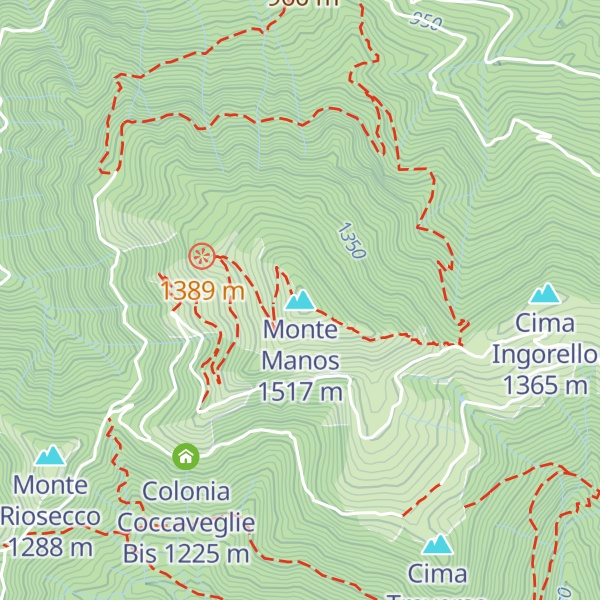 Map of Monte Manos