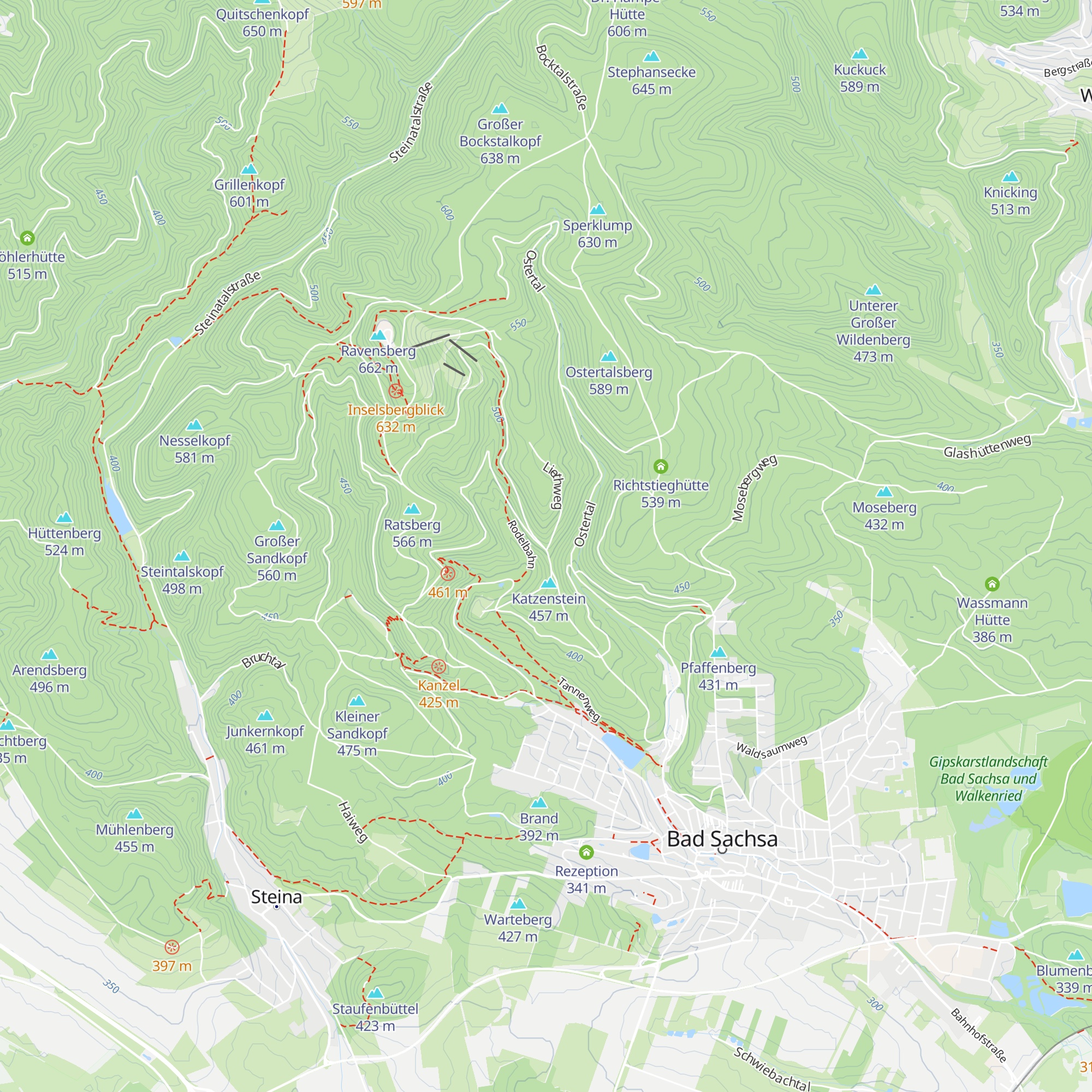 Kreuzeckhütte map