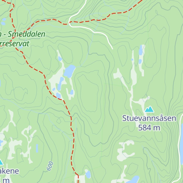 Map of Rumpestjertåsen