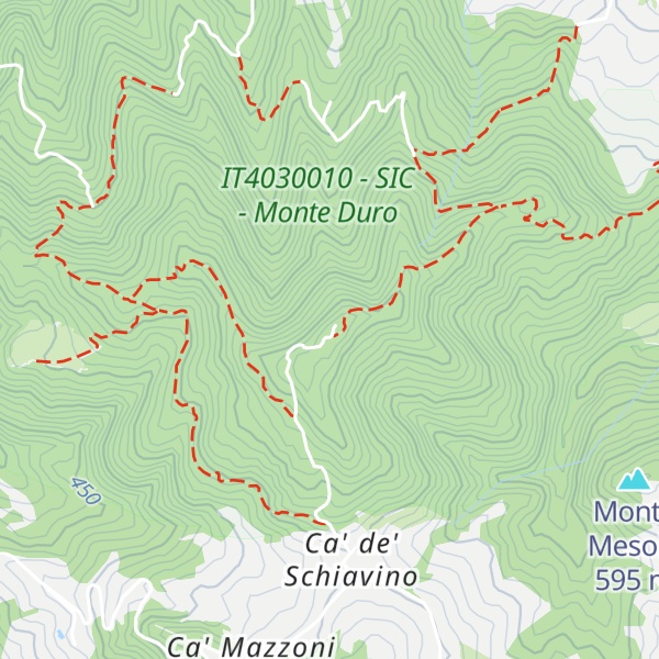 Map of Monte Duro