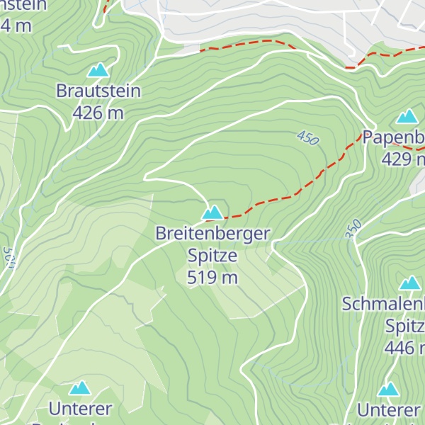 Map of Breitenberger Spitze