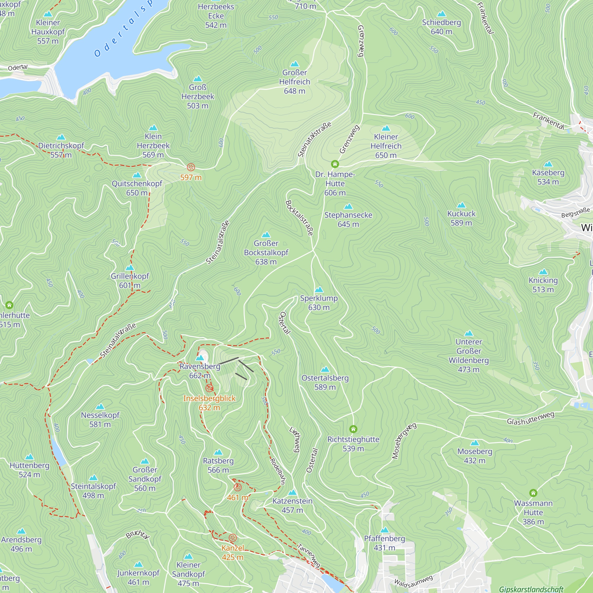 Uffequellenhütte map