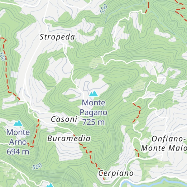 Map of Monte Pagano