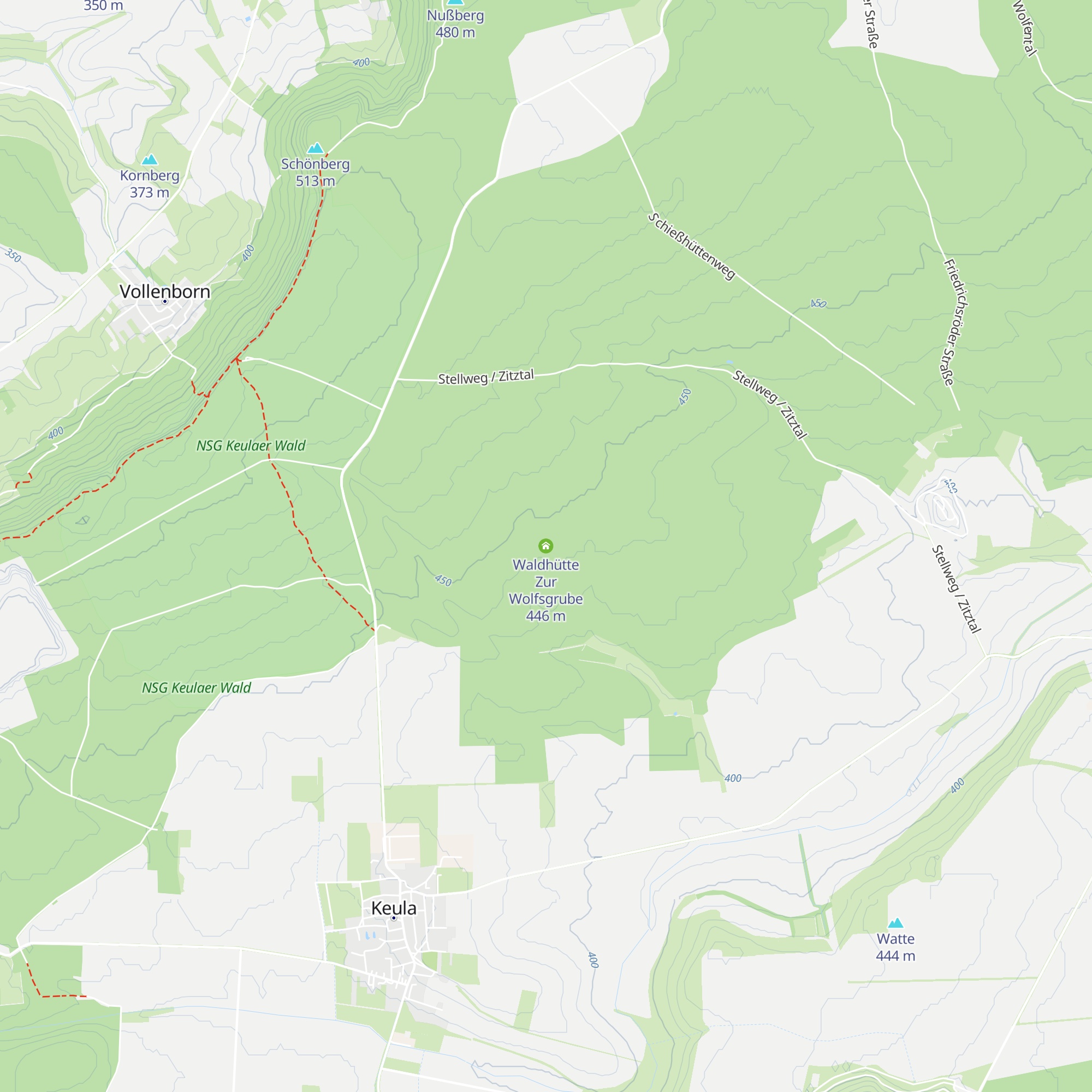 Waldhütte Zur Wolfsgrube map