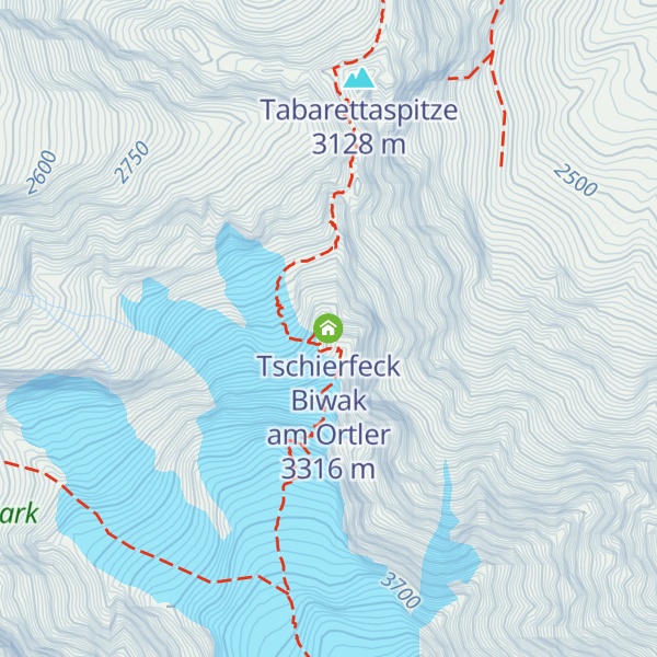 Map of Tschierfeck Biwak am Ortler