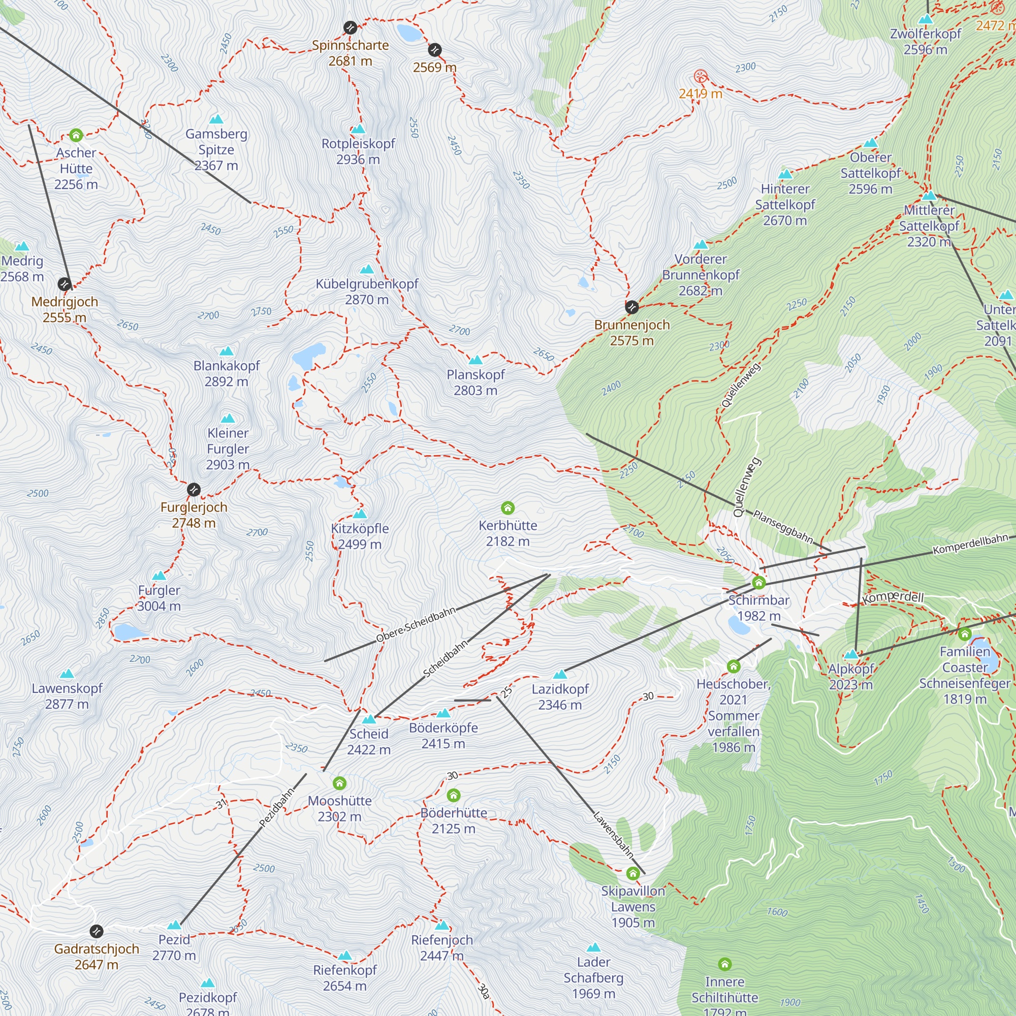Kerbhütte map