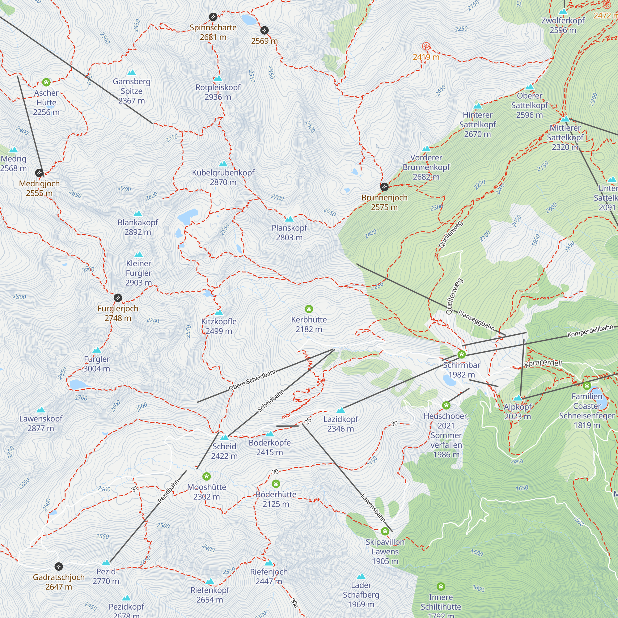 Kerbhütte map